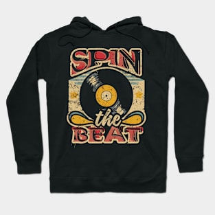 Spin the Beat - Vinyl Record Hoodie